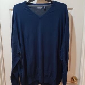 Izod Men's  Blue V-Neck Sweater Size 5XL